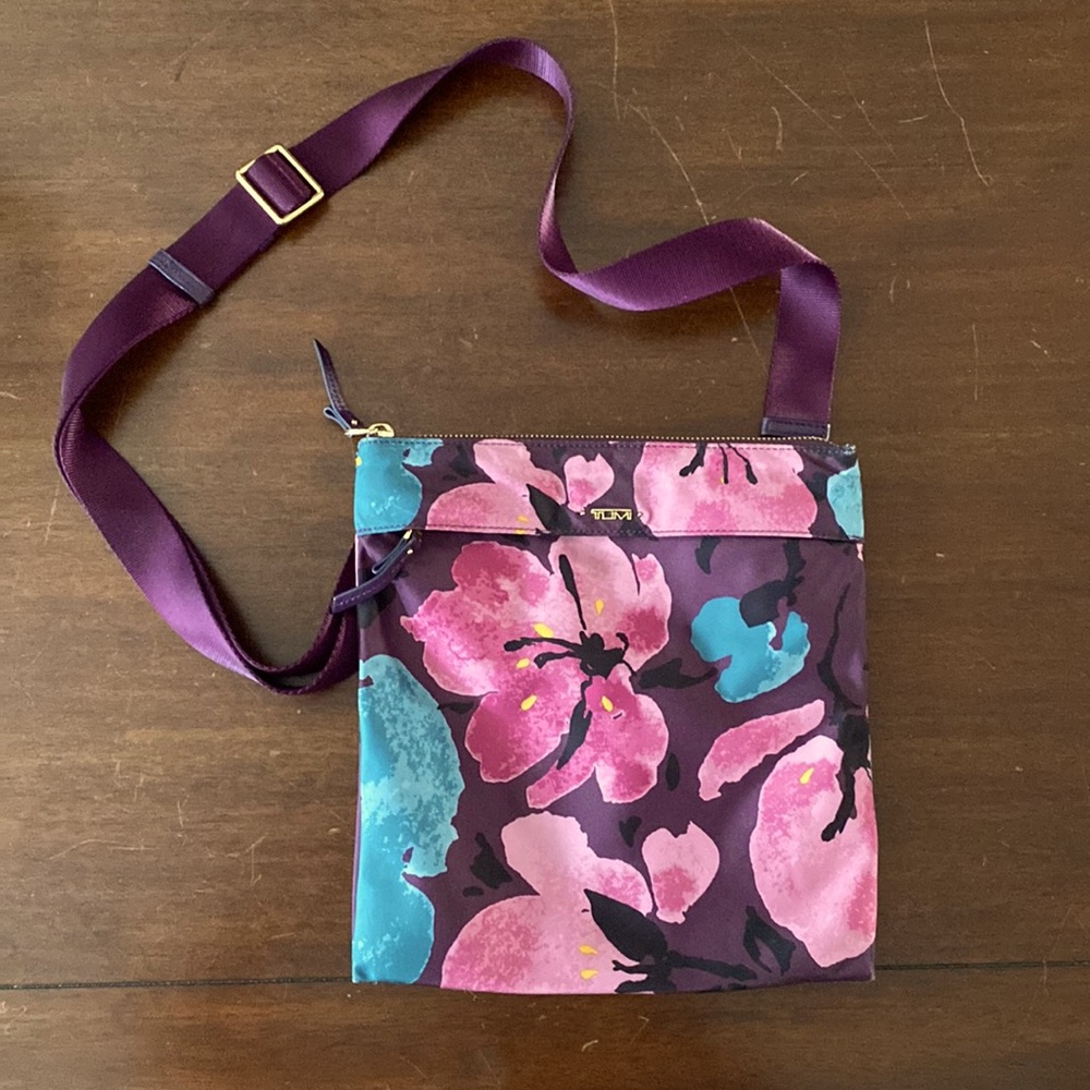 Tumi Floral Crossbody Handbag - Excellent condition